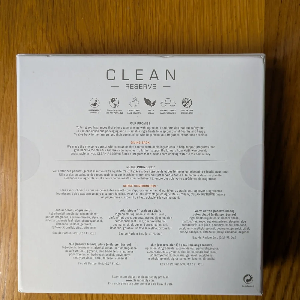 Clean Reserve Fragrance Set 5- 0.17 oz Bottles. - Picture 2 of 2
